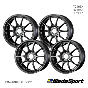 WedsSport/TC105X シビック Type-R FL5 アルミホイール4本セット【18×9.0J 5-120 INSET45 EJ-TITAN】0073642×4