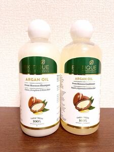 BIOTIQUE バイオティーク アルガンオイルシャンプー&コンディショナー 各300ml オーガニック認定モロッコアルガンオイル