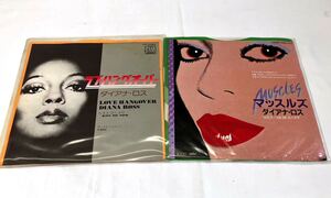 AC13404▲国内盤 ダイアナ・ロス EPレコード 2点セット DIANA ROSS/LOVE HANGOVER/MUSCLES/マッスルズ/モータウン