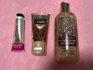 ☆彡Bath&Body Works A THOUSAND wishes　3点セット★