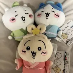 ちいかわ 七夕ぬいぐるみ ハチワレ うさぎ 3点セット