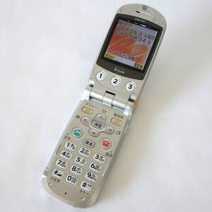 【動作品・ジャンク】ドコモ ムーバ らくらくホンIII F672i パールゴールド Docomo Mova NFJCJ084619