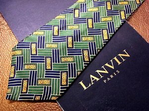 ★良品★3R04319【LANVIN】ランバン「花 植物 装飾 柄」ネクタイ