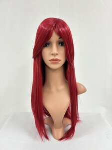 Wigs2you C-005 濃ワインレッド レッド コスプレウィッグ アニメ アイドル風 耐熱コスプレウィッグ★シンプルなロングスタイル