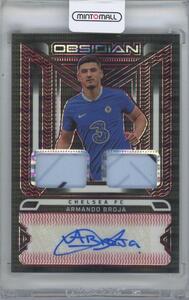 【ARMANDO BROJA(Chelsea FC)】2022-23 PANINI Obsidian Dual Jersey Ink Electric Etch Red Pulsar[18/44]