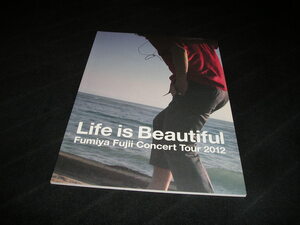 藤井フミヤ　Concert Tour 2012 Life is Beautiful　パンフレット　パンフ　チェッカーズ