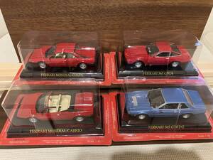 4台セット Ferrari MONDIAL 365GTC 365GT4 1/43 アシェット フェラーリ コレクション 未開封