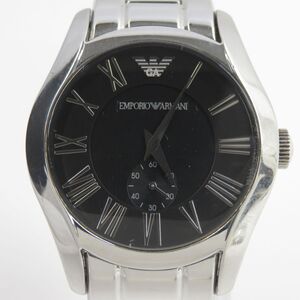 158s EMPORIO ARMANI エンポリオアルマーニ CLASSIC クラシック AR0680 クオーツ 腕時計 ※中古