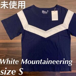 未使用！White Mountaineering Tシャツ ホワイトマウンテニアリング Sサイズ レディース 紺ネイビー 半袖 カットソー 日本製 値札付き 新品