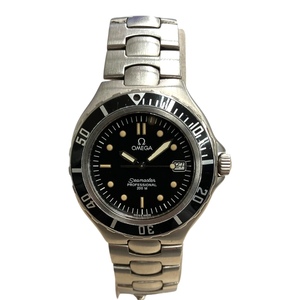 OMEGA オメガ Seamaster シーマスター プロフェッショナル 200ｍ デイト QZ ブラック文字盤 メンズ 腕時計 ダイバー 純正 //千148502