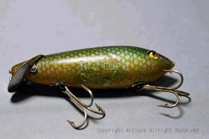 VINTAGE wooden LURE HEDDON crab wiggler #1800 （7727-58-29）USA MADE #OLDLURE #ARTLURE_VINTAGE ＃ヴィンテージルアー　