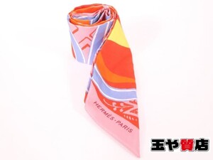 エルメス 美品 HERMES シルクゲーム Jeu De Soie ツイリースカーフ