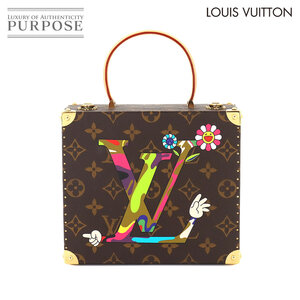 新品同様 ルイ ヴィトン LOUIS VUITTON モノグラム キャラクテール ジュエリー ボックス ケース 村上隆 M92477 ゴールド 金具 90256475