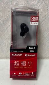 611i0915 エレコム(ELECOM) Bluetoothハンズフリーヘッドセット 通話・音楽用 多機能3ボタン+1スイッチ設計 LBT-HSC30MPBK ブラック