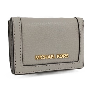 MICHAEL KORS 三つ折り財布 レザー グレー系