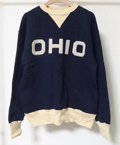 WAREHOUSE ウエアハウス 直営店限定 2トーン 両V OHIOワッペン スウェット 40