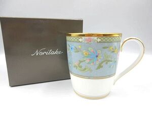 【HNB】◎ノリタケ ヨシノ 9983 Noritake YOSHINO マグカップ ブルー 箱有 長期個人保管品 