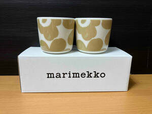 マリメッコmarimekko UNIKKOウニッコ マグ ホワイト ベージュ 2点セット