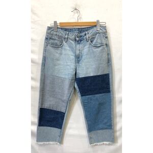 【G-STARRAW】3301 Mid Waist Boyfriend Ripped7/8 length Jeans ジースターロゥ SIZE 32 d09373-7113 ts202410