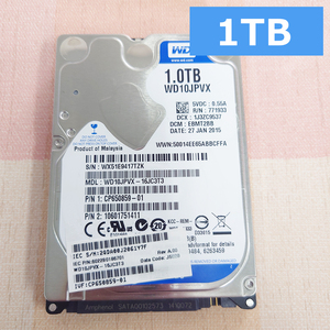 正常品 WD 1TB(1000GB) 2.5インチ HDD