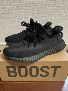 美品 イージーブースト350 V2 YEEZY BOOST オニキス 黒 onyx アディダス/エアジョーダン/ダンク/エアフォース/スーパースター/サンバ/26.5