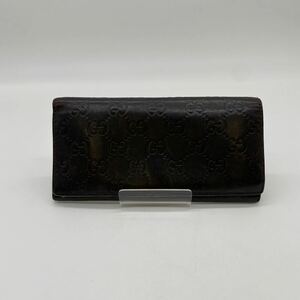 ◎【売り切り】GUCCI/グッチ GG柄 二つ折り長財布