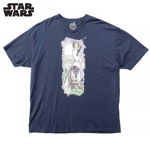 【期間限定SALE】 USA 古着 映画 スターウォーズ レイア姫 R2D2 キャラクター Tシャツ メンズ3XL 大きいサイズ STAR WARS BA1853