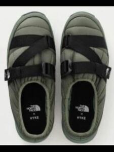 26cm US8 新品 THE NORTH FACE × HYKE Tec Nuptse Low ノースフェイス ハイク テック ヌプシ スリッポン オリーブ スニーカー　カーキ