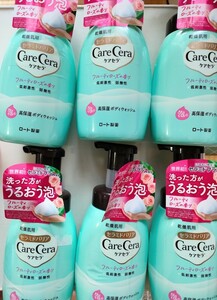 ケアセラ　泡の高保湿 ボディウォッシュ フルティ ロースの香り 450ml 6本セット　未使用品