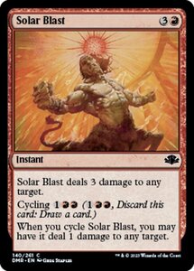 MTG ■赤/英語版■ 《陽光の突風/Solar Blast》★FOIL★ ドミナリア・リマスター DMR