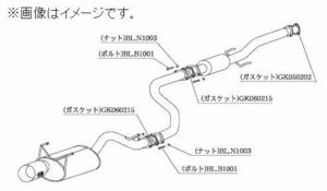 自動車関連業者直送限定 柿本 マフラー Kakimoto.R HONDA ホンダ インテグラ セダン DB8 B18C 2WD 5MT (HS306)