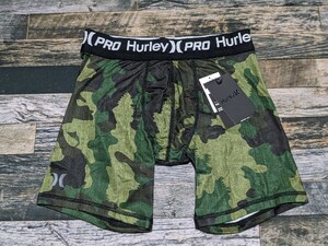 箱付き HURLEY PRO サーフインナー ショートパンツ ワンサイズ M~L相当 検 USA西海岸 水着/海パン/ボードショーツ ハーレー カモフラ/迷彩