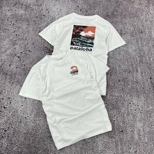 パタゴニア patagonia Tシャツ　半袖　丸首　背中イラスト　シンプル　コットン　男女兼用　XS-3XL　サイズ選択可能 TT188