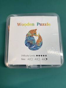 Wooden Puzzle Fox 木製パズル 狐 キツネ 動物 アニマル