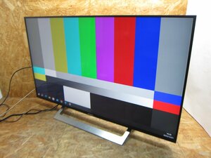 ◎SONY BRAVIA KJ-43X8300D 地上・BS・110度CS 4K対応液晶テレビ 有線・無線LAN Android YouTube 外付けHDD録画 2016年製 リモコン付◎159