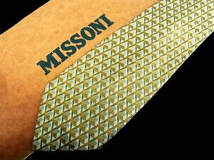 未使用に近い★№1484★ブランド名「ミッソーニ【色の魔術師☆ＭＩＳＳＯＮＩ】」【美品限定出品★ネクタイ】