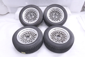 49-572★ギャロップレーシング★14×6.5J +8 PCD114.3 タイヤホイール4本 185/60R14 AE86 スプリンタートレノ トヨタ レビン (KK)