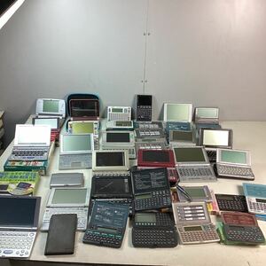 d6314 電子辞書 36点 まとめ売り Canon CASIO SHARP SEIKO EX-WORD Papyrus シャープ カシオ 電卓 計算機 辞書 広辞苑 ジャンク