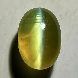 ≪天然クリソベリルキャッツアイ1.430ct≫s 約6.7×4.7mm ルース 裸石 宝石 ジュエリー chrysoberyl cats eye EB0/EB0