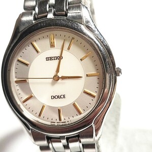 動作良好 SEIKO DOLCE セイコー ドルチェ クオーツ 電池式 動作品 メンズ腕時計 稼働品 i511