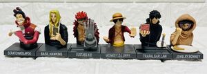 ONE PIECE(ワンピース )つながるフィギュア最悪の世代ルーキー６体セット ルフィ フィギュア