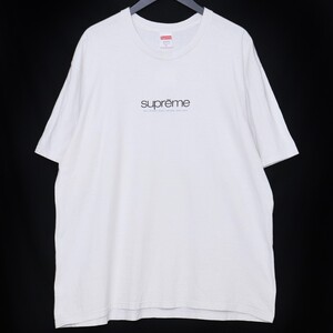 SUPREME Classic Logo Tee XLサイズ ホワイト シュプリーム クラシックロゴTシャツ 半袖カットソー