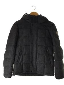 MONCLER◆GUYNE/ヘリンボーン/ダウンジャケット/0/ウール/GRY/420914197887 54687