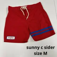 sunny c sider ショートパンツ　古着　ワッペン　ライン　USA M