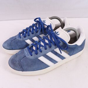 GAZELLE 26.0cm/adidas ガゼル ガッツレー アディダス スニーカー 青 ブルー 白 中古 古着 メンズ ad5382