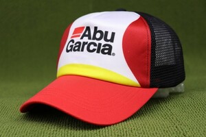 新品 アブガルシア ABUGARCIA メッシュキャップ 帽子 黒 ブラック ツバ速乾素材 フリーサイズ 管理sk1fm