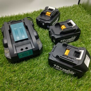 ★BL1860b 3個+DC18RC セット LED残量表示 マキタ 互換バッテリー 18V 6.0Ah　BL1820　BL1830　BL1840　BL1850交換対応 新制度対応領収証可