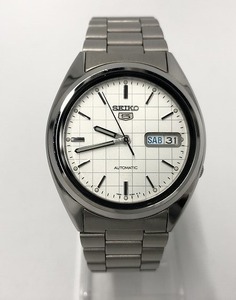 期間限定セール セイコー SEIKO 腕時計 自動巻き式 シルバー 文字盤/ホワイト系 7S26-3040