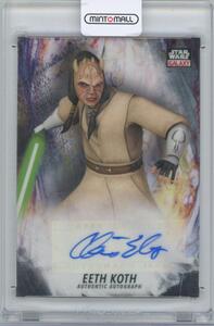 【CHRIS EDGERLY as EETH KOTH】2021 TOPPS Star Wars Galaxy Chrome Autographs / イース・コス役