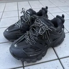 【美品】BALENCIAGA Trackスニーカー メッシュ＆ナイロン　ブラック